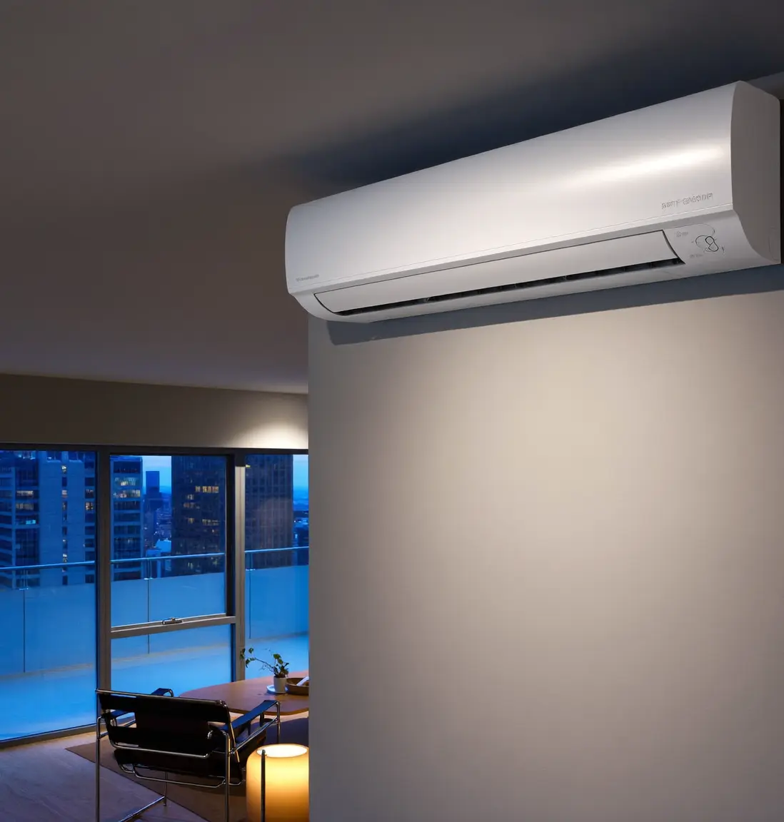 Airconditioning in een moderne ruimte