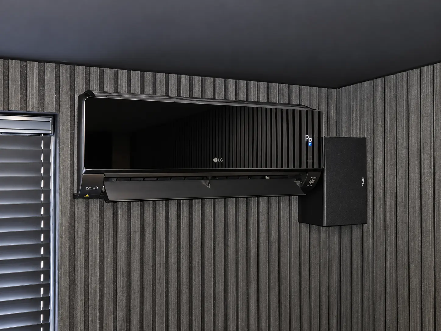 Detail van de 3,5 kW LG Design Line binnenunit